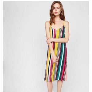 Express Stripe Midi Dress